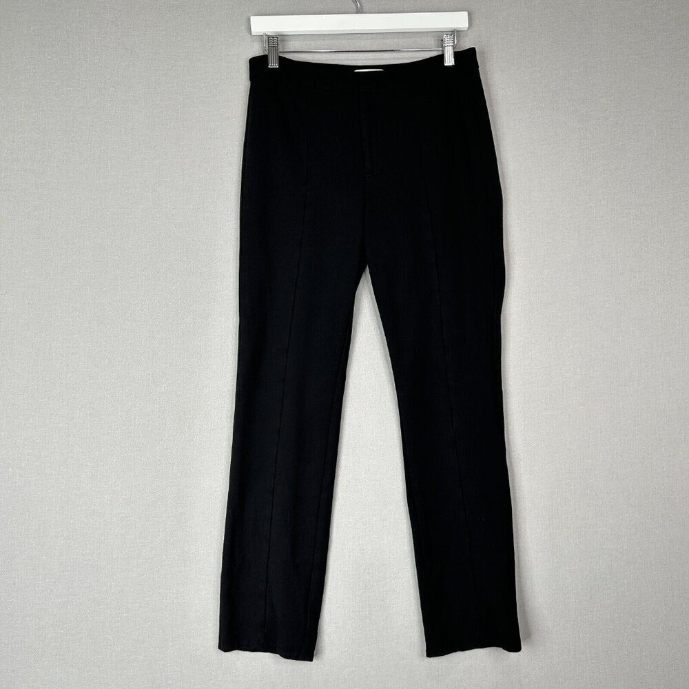 Vince Womens Pants 8 Black Stove Pipe Trouser Ponte Work Basic Comfort Commute‎
